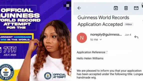 Guinness World Record Wig