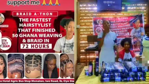 Hairstylist Guinness World Record