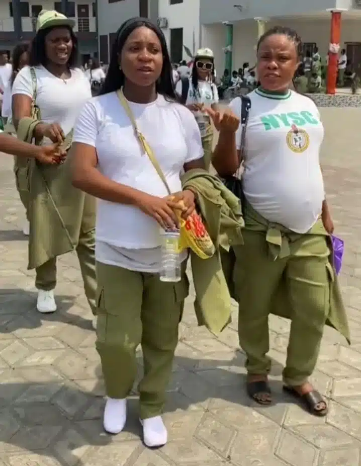 Pregnant NYSC members Flaunt their babies after delivery 