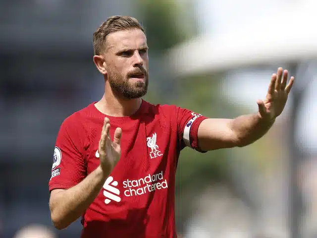 Jordan Henderson spotted filming Liverpool exit video