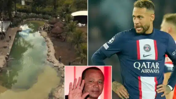 Neymar fined $3.3m by Brazilian govt for building a lake at his mansion