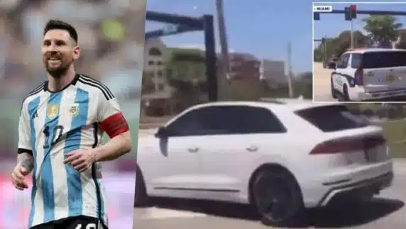 Messi escapes frightening car accident after jumping red light