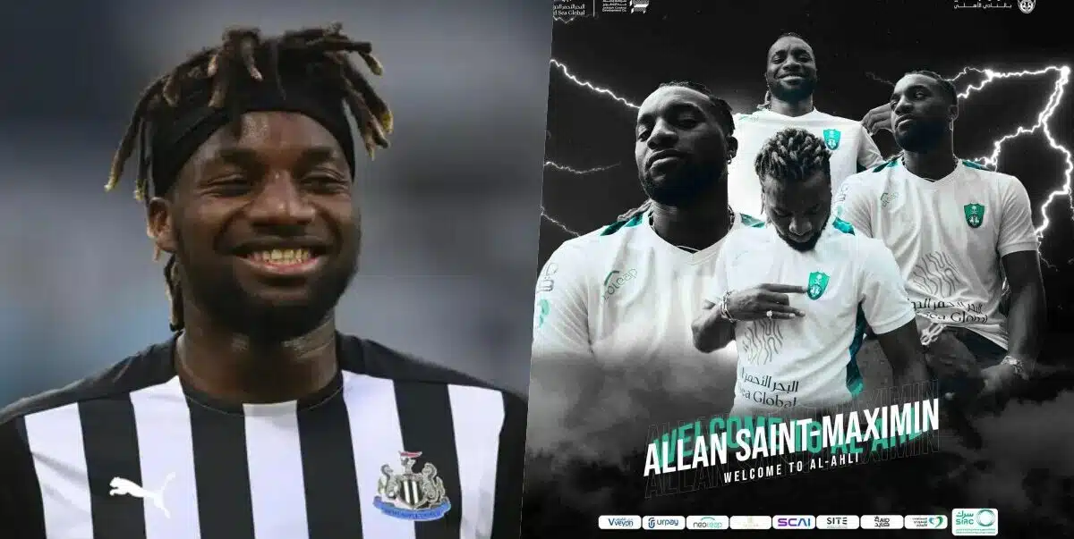 Allan Saint-Maximin completes moves to Al-Ahli