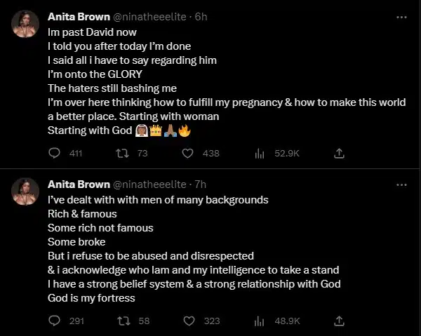 "I'm past Davido now, I forgive myself" — Anita Brown surrenders, preaches Bible