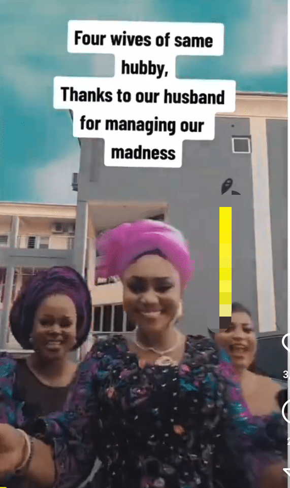 Watch video of four happy women married to the same man