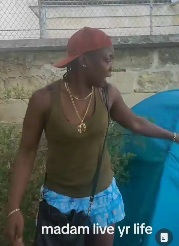 "I'm saving the €800 rent money for my future" – Homeless France-based Nigerian lady living in bush says 