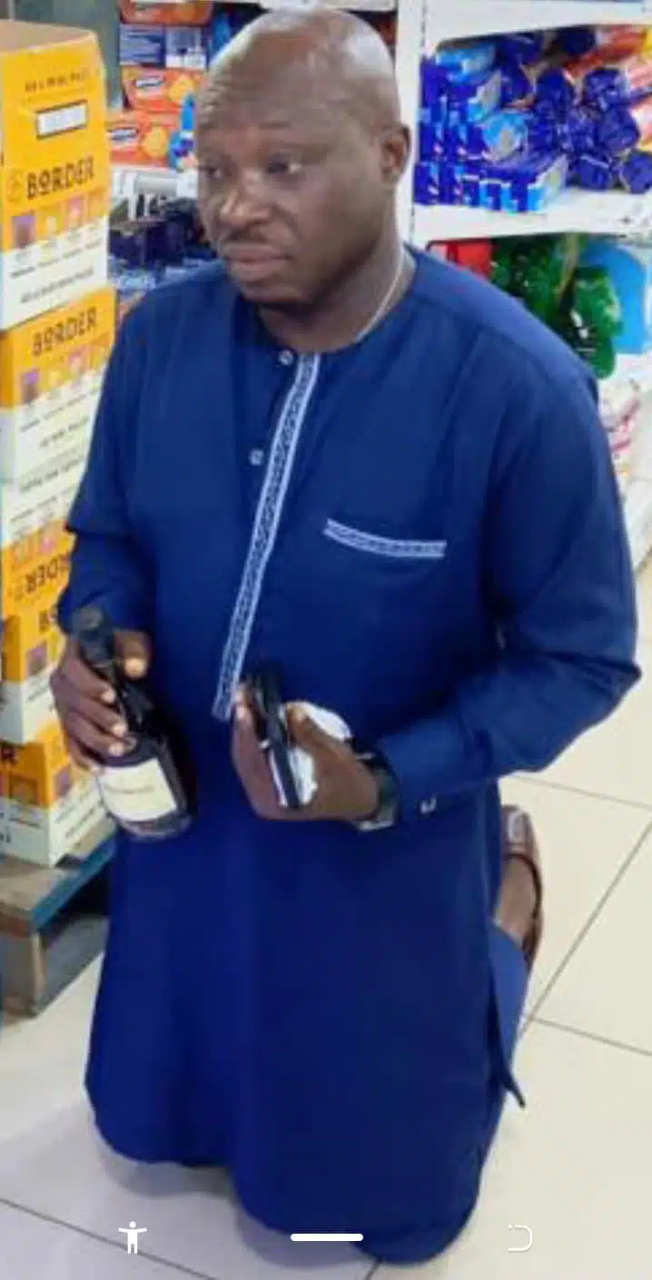 Edo 'big man' caught stealing bottle of Hennessy VSOP worth N58,000 from supermarket