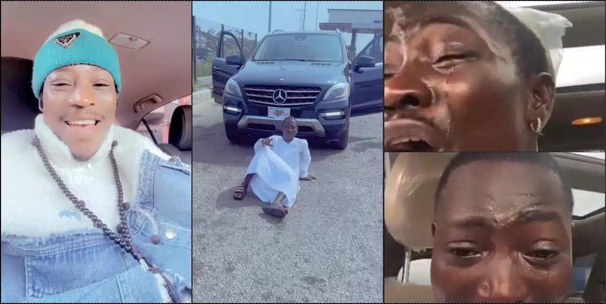 DJ Chicken cries a river as he buys first-ever Mercedes Benz (VIdeo)