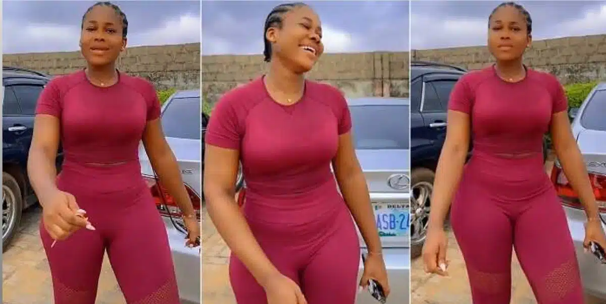 Lady with gorgeous figure and beautiful legs wows netizens with her perfect body shape (Video)