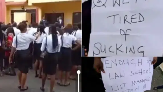 ‘We are tired’ – UNICAL Law students protest sexual harassment, call out Dean Cyril Ndifon