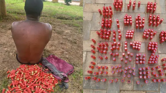 Man arrested with 250 rounds of live cartridges in Delta