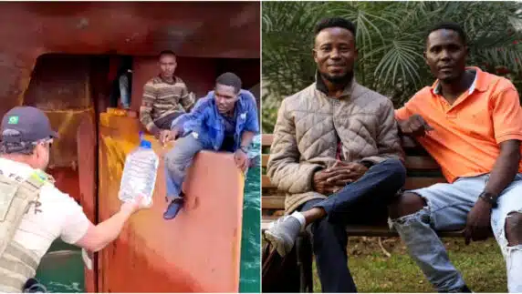 Japa: 4 Nigerians seated on ship rudder for 14 days on the Atlantic Ocean rescued in Brazil