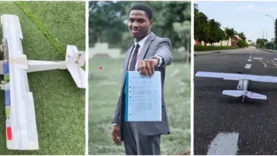 Covenant University student successfully builds mini aeroplane as final project work (Video) 