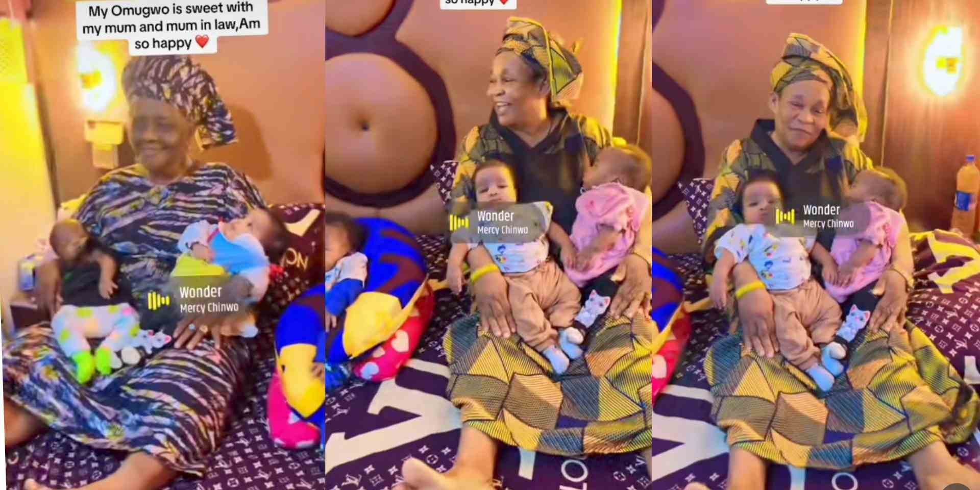 Mother Of Quintuplets Overjoyed As Her Mom And Mom In Law Show Up For