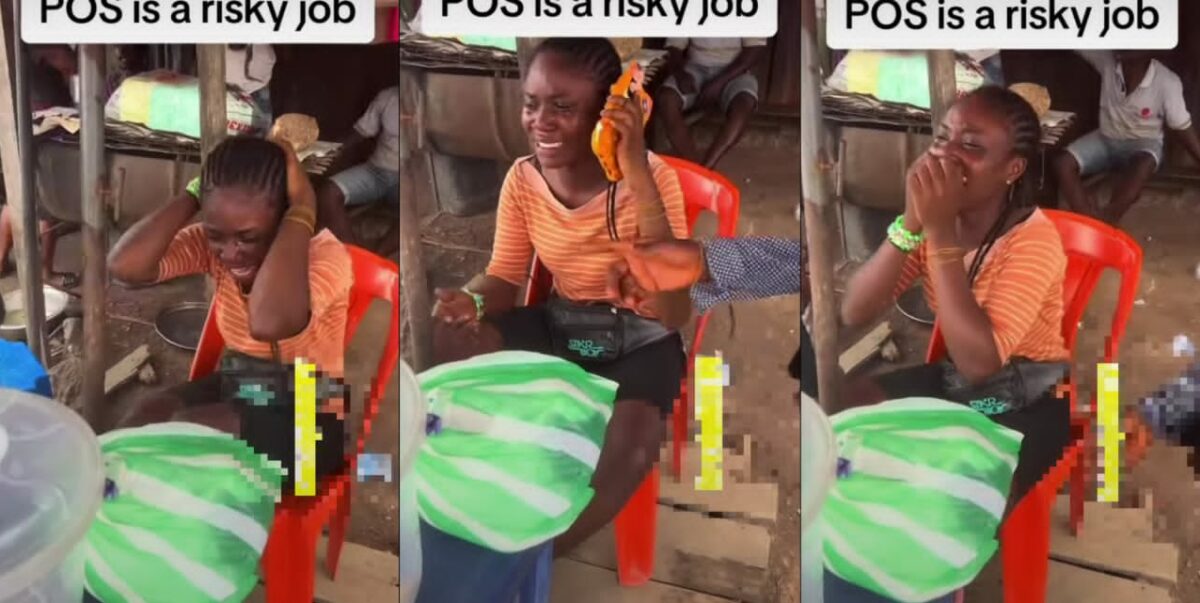 POS attendant cries a river after losing phone to customer who withdrew N500