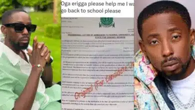 Rapper, Erigga gives shocking reply as dropout begs him to fund his return to university