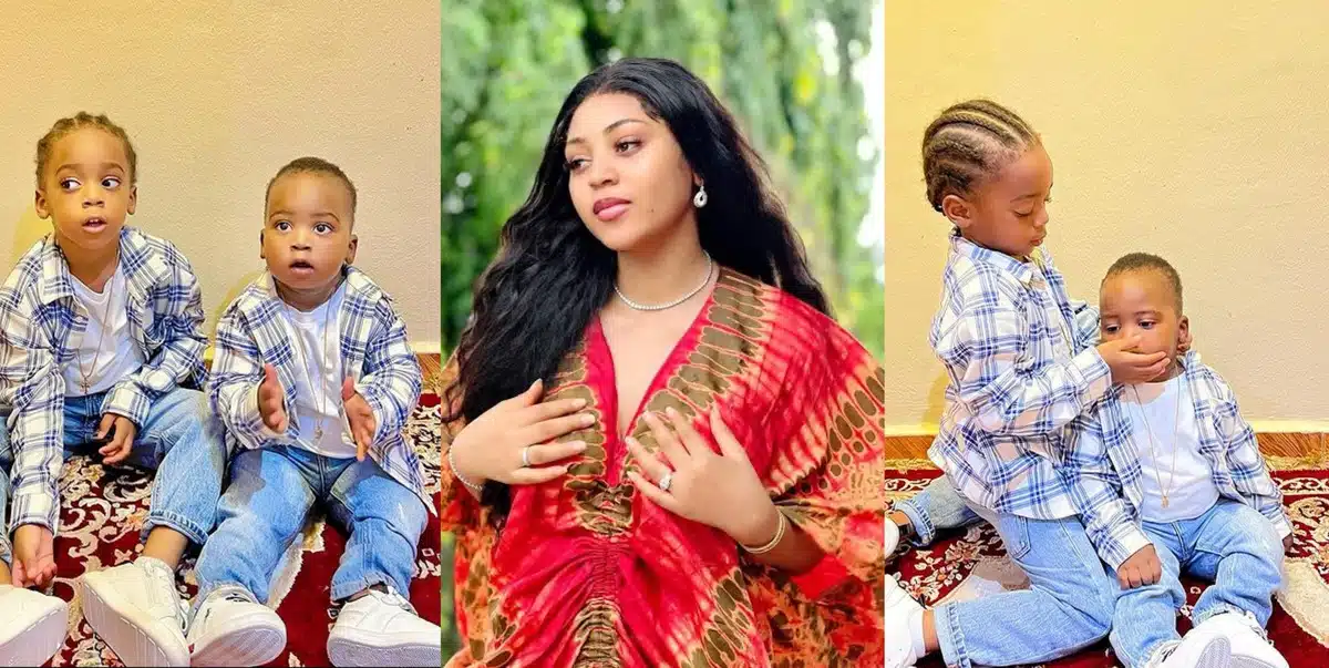 Regina Daniels Proud Mum