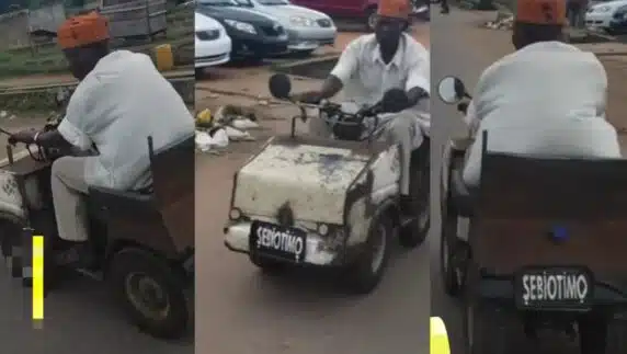 Talented Nigerian Man And His Motor Car