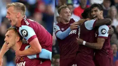 West Ham top Premier League table after defeating Brighton