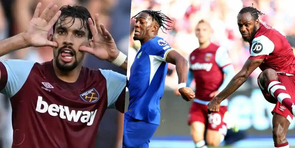 10-man West Ham defeat Chelsea in London debut