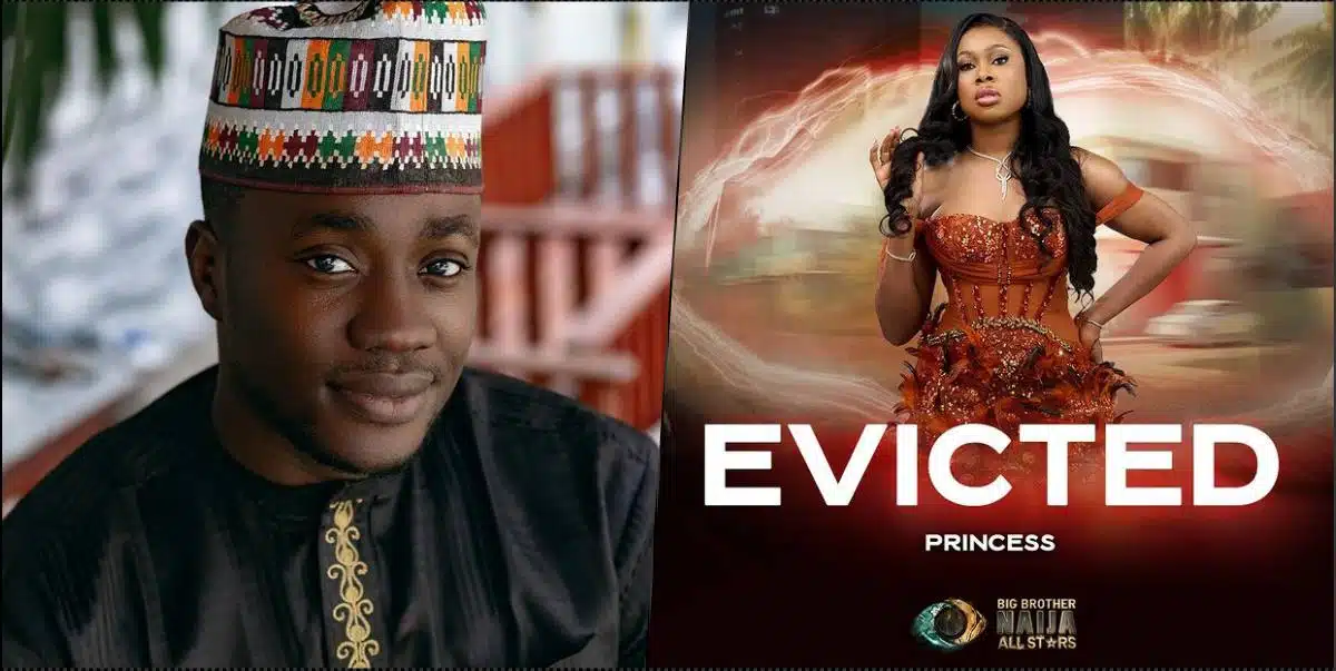 BBNaija All Stars: Princess' ex-partner, Bitto Bryan reacts following her eviction