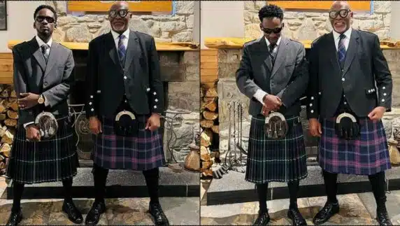 "He don marry?" — Mr Eazi's wedding ring in a pose with RMD causes a stir