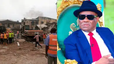 Wike orders arrest of landlord over Abuja building collapse