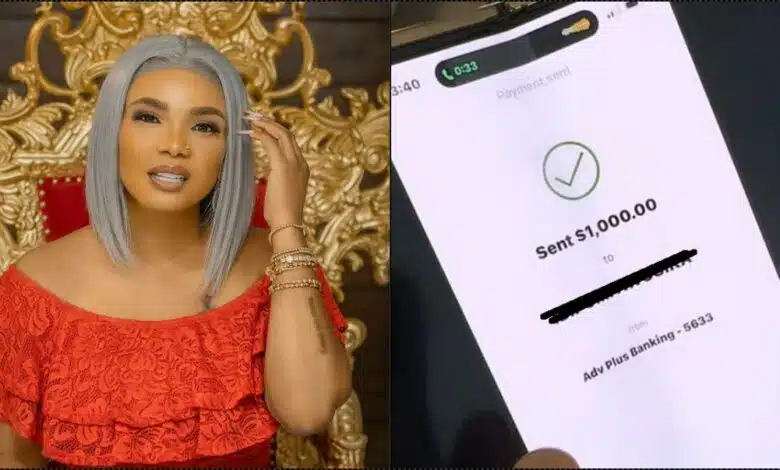 Iyabo Ojo overjoyed as goddaughter gifts her $1000 to buy tea (Video)