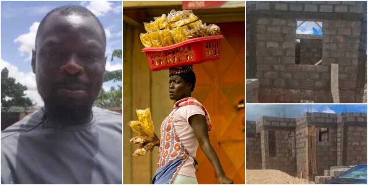 Plantain chips seller builds 3 houses with profit from business, video goes viral