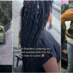 "We were all terrified" - Reactions as video of pregnant woman go into labor while braiding hair