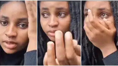 "Anniversary plans ruined" - Lady cries bitterly as her UK Visa to visit boyfriend gets denied (Video)