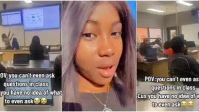 "I'm lost, I don't understand anything" - Lady shares video of lecture hall in Canada (Video)