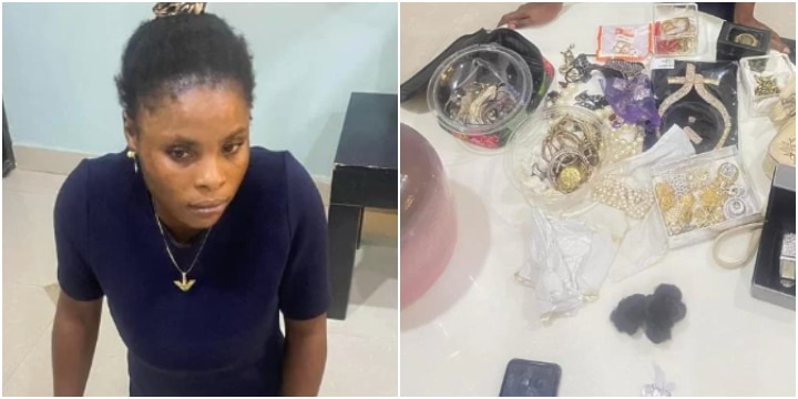 Newly hired maid caught attempting to flee with employer’s 4 million naira jewelry collection