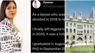 Female lawyer who was earning N50k as a lawyer in Nigeria celebrates success after relocating to Canada