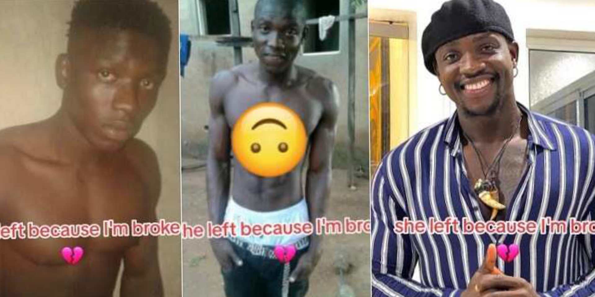 “She left me because I was broke” – VeryDarkMan shares transformation photos