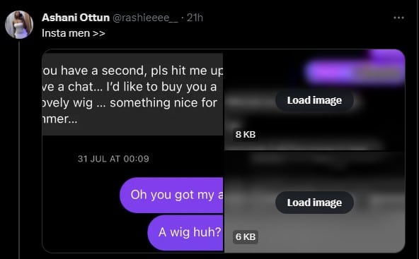 Lady gushes as man gifts her N350K for wig just to have a chat