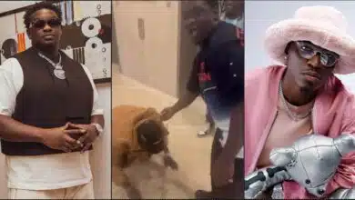 Spyro prostrates as he meets Wande Coal, netizens react (Video)