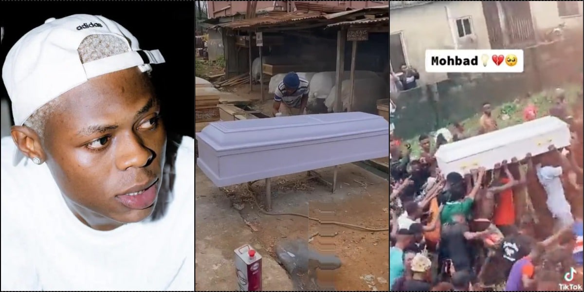 “Don’t blame me” — Coffin maker speaks on why Mohbad’s neck was bent