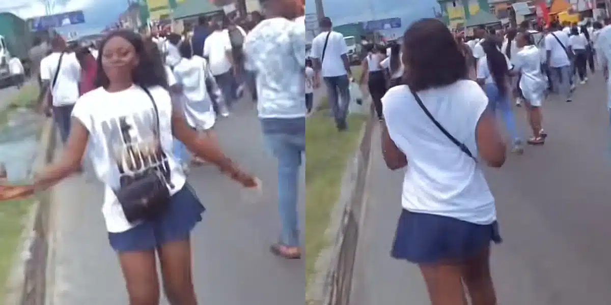 “Go delete that post from Facebook” — Young girl shares her brother’s reaction after seeing her in short skirt