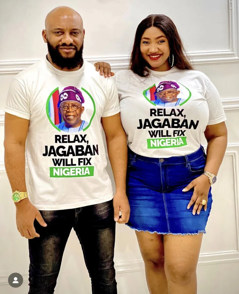 Netizens react after Yul and Judy Edochie beg Nigerians to be calm under Tinubu’s presidency 