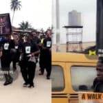 Fans of Wizkid go on procession for his mom