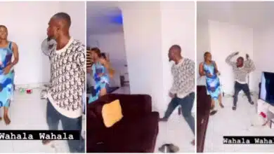 Nigerian man's angry reaction to girlfriend breaking TV causes buzz online