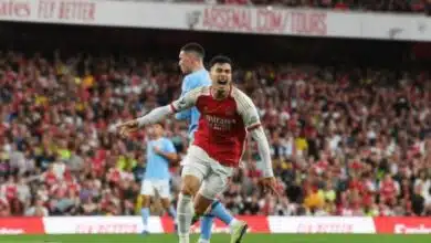 EPL: Martinelli’s late strike boosts Arsenals title chances, as City suffer back-to-back defeat