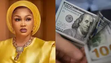 Mercy Aigbe naira ₦1,210 to $1 dollar