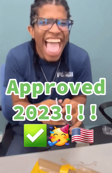 Man over the moon as he finally gets US Visa in 2023 after two previous denials, flies out