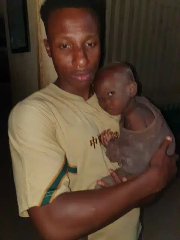 Man shares transformation of abandoned baby he rescued three years ago