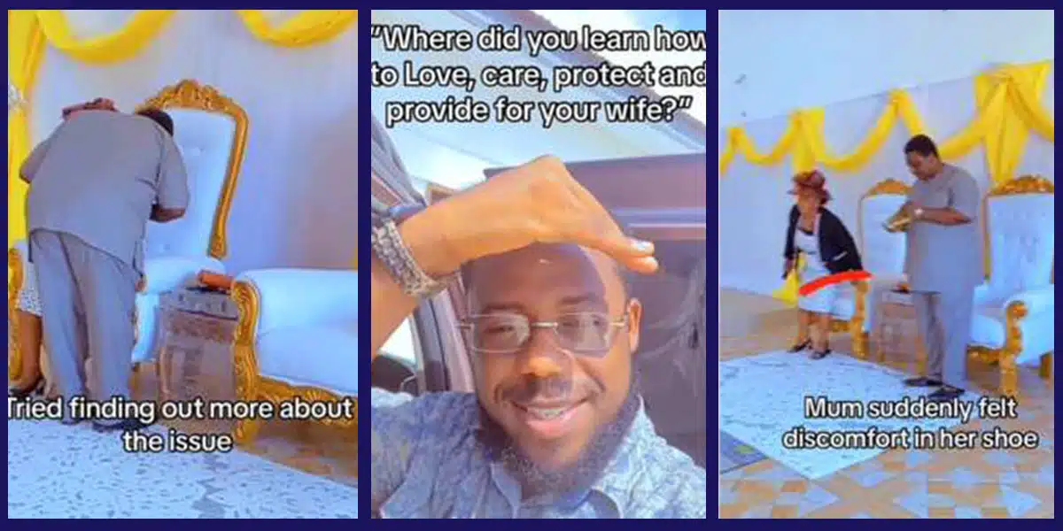 Man Shows How His Parents Taught Him to Love His Wife In Nigeria