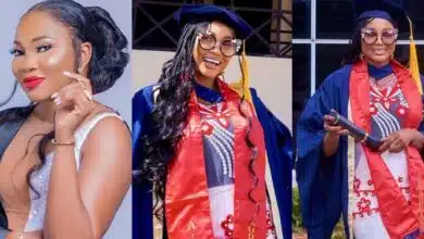 “Thank God for good health despite persistently falling ill" – Jumoke Odetola grateful as she completes her Masters Degree