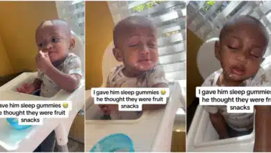 "He's just disturbing d whole house" - Frustrated mum gives her son sleeping gummies, forces him to fall asleep