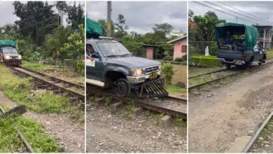 "What if train is coming? - Video of Hilux van running on train tracks stuns many